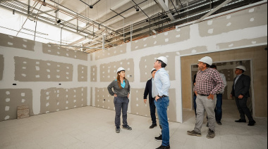 Orrego supervisó las obras del nuevo Hospital de Angaco: infraestructura de nivel para el Este sanjuanino