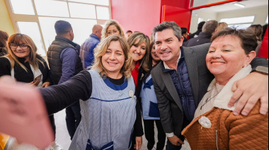 Orrego inauguró una nueva escuela de Nivel Inicial en Pocito