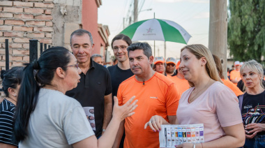 Orrego caminó Pocito junto a los candidatos del Frente XSanJuan y destacó la importancia de la obra pública