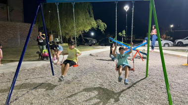 De baldío a espacio verde: Rivadavia inauguró la Plaza Las Camelias en el barrio Rumbos