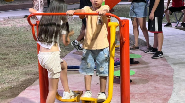 De baldío a espacio verde: Rivadavia inauguró la Plaza Las Camelias en el barrio Rumbos