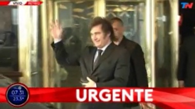 Javier Milei desayuna con Alberto Fernández en la Quinta de Olivos