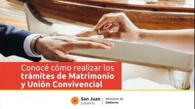 Cómo realizar los trámites de Matrimonio y Unión Convivencial