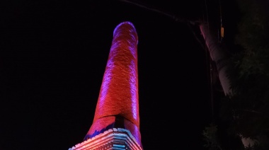 Rivadavia celebró la restauración de la emblemática Chimenea del Callejón Gómez