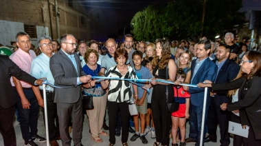Rivadavia celebró la restauración de la emblemática Chimenea del Callejón Gómez