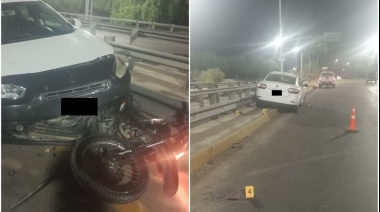 Automovilista ebrio atropella a motociclista en Acceso Sur