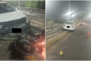 Automovilista ebrio atropella a motociclista en Acceso Sur