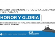 Gobierno honra a los soldados del Crucero ARA Belgrano con la muestra “Honor y Gloria”