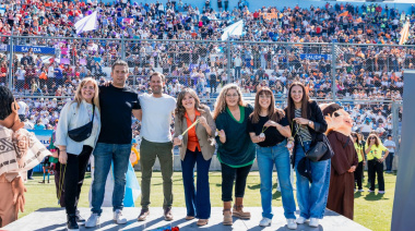 Más de 2000 niños de Educación Inicial coparon de colores el Estadio del Bicentenario