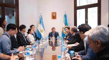 Orrego recibió a una delegación de Corea e integrantes del BID