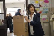 La intendente de la Ciudad de San Juan emitió su voto a primera hora del domingo