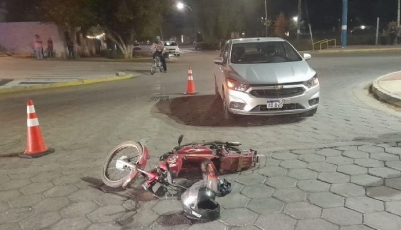 Accidente deja a motociclista herido en Albardón
