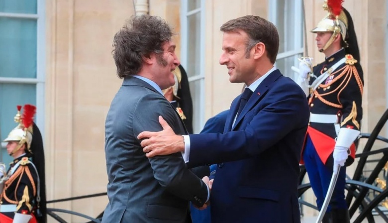 Milei se reunió con Emmanuel Macron antes de la inauguración de los Juegos Olímpicos