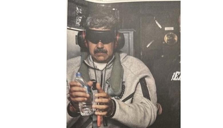 La primera imagen del dictador Nicolás Maduro capturado