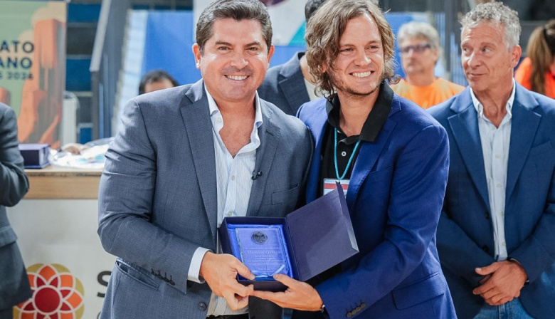El gobernador Marcelo Orrego participó de la apertura del Panamericano de Futsal de Sordos