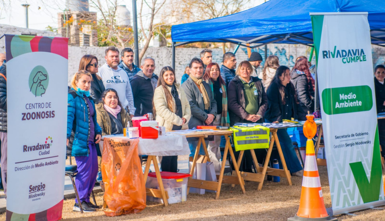 El programa "Rivadavia Activa" desembarcó en cuatro barrios del departamento