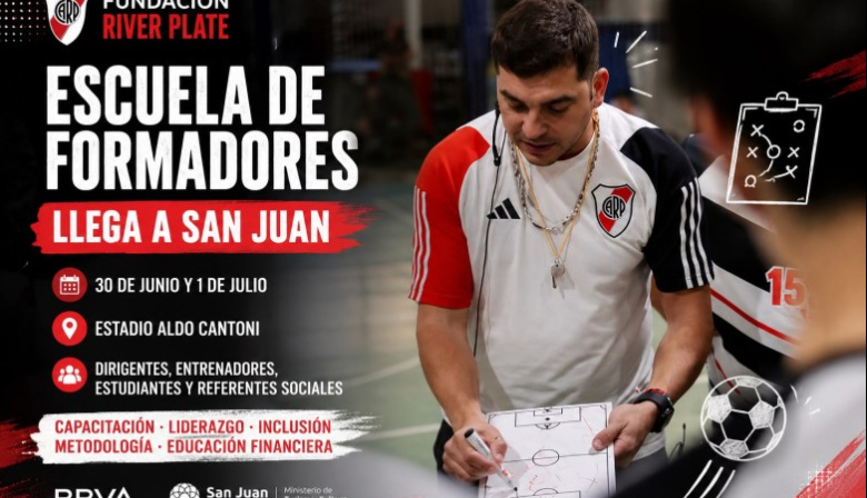 Así será la capacitación que la Fundación River Plate dictará en San Juan