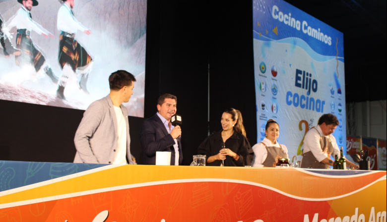 Orrego acompañó la presentación de la gastronomía sanjuanina en Caminos y Sabores 2026
