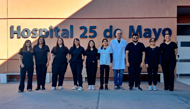 Inédito en el interior: el Hospital 25 de Mayo realizó su primera ablación de córneas