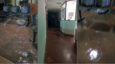 El Hospital de Angaco se llovió en el interior