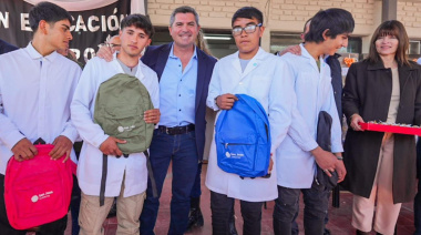 Histórico: Orrego inauguró en Mogna la primera escuela secundaria rural de San Juan
