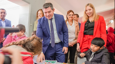 Orrego recorrió un nuevo operativo San Juan Cerca en Pocito