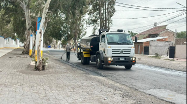 Comenzó la repavimentación de un tramo clave en Rawson