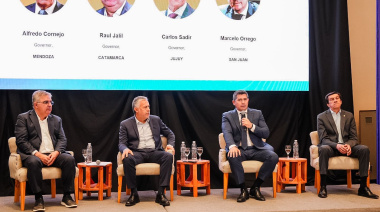 Orrego expuso en el panel de gobernadores de la cumbre de minerales críticos que reunió a referentes de toda Latinoamérica