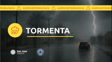 Alerta meteorológica N° 72/25 – Tormentas