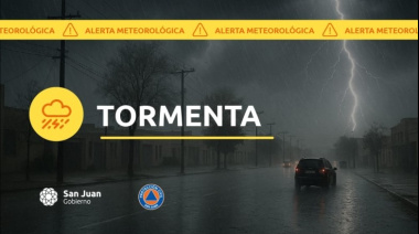 Alerta meteorológica N° 74/25 – Tormentas