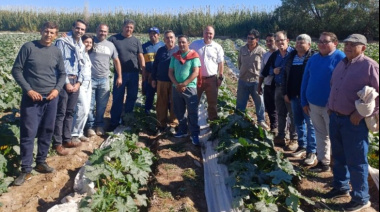 Se realizó una jornada de asistencia a productores hortícolas de Albardón