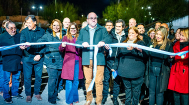 Con recursos propios, Miodowsky dejó inaugurada la pavimentación del Barrio Conjunto 8 en Marquesado