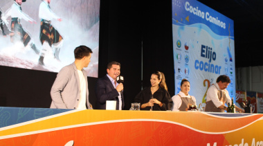 Orrego acompañó la presentación de la gastronomía sanjuanina en Caminos y Sabores 2026