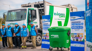 Rivadavia separa: el departamento ya recicló más de 47 mil kilos de residuos