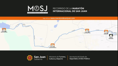 Estos son los cortes de tránsito por la Maratón Internacional de San Juan 2026