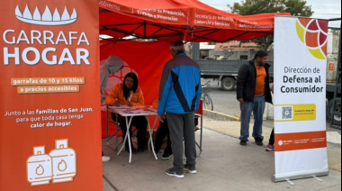 Capital, Santa Lucía, Rivadavia, Caucete y Pocito recibirán a Garrafa Hogar