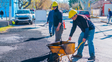 Rivadavia avanza con la repavimentación de calle Reconquista