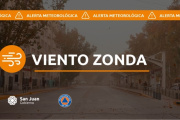 Alerta meteorológica N° 45/25 - Viento Zonda
