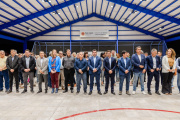 Orrego inauguró obras de modernización en la cancha de hockey del Camping Centro Comercial de Santa Lucía