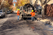 La pavimentación llegó al corazón del centro sanjuanino: comenzaron los trabajos sobre calle Caseros