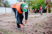 Rivadavia construye una nueva cancha de tejo en la plaza de Marquesado
