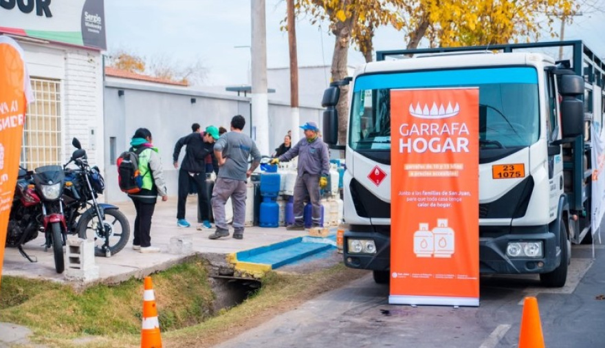 Garrafa Hogar llega con su operativo a Rawson, 9 de Julio, Chimbas y Calingasta