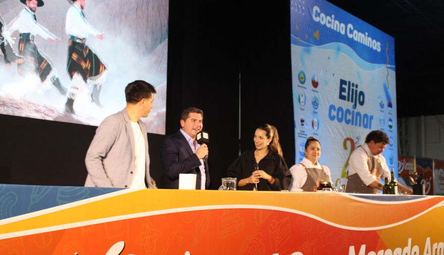 Orrego acompañó la presentación de la gastronomía sanjuanina en Caminos y Sabores 2026